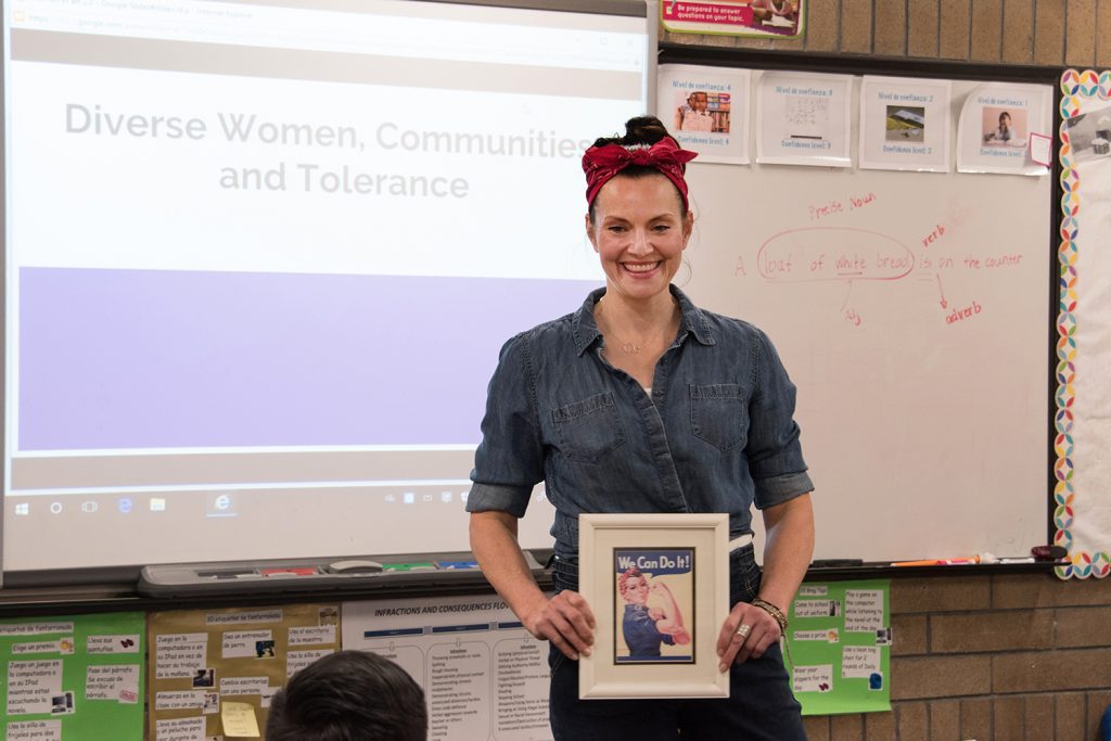 Art in the Community class at Mary W. Jackson Elementary School