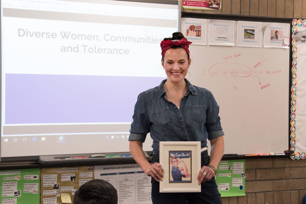 Art in the Community class at Jackson Elementary, 2018