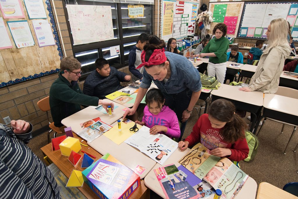 Art in the Community class at Mary W. Jackson Elementary School