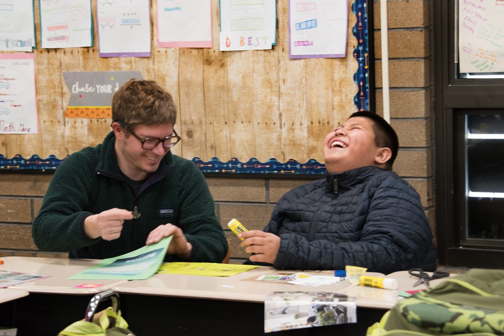 Art in the Community class at Mary W. Jackson Elementary School