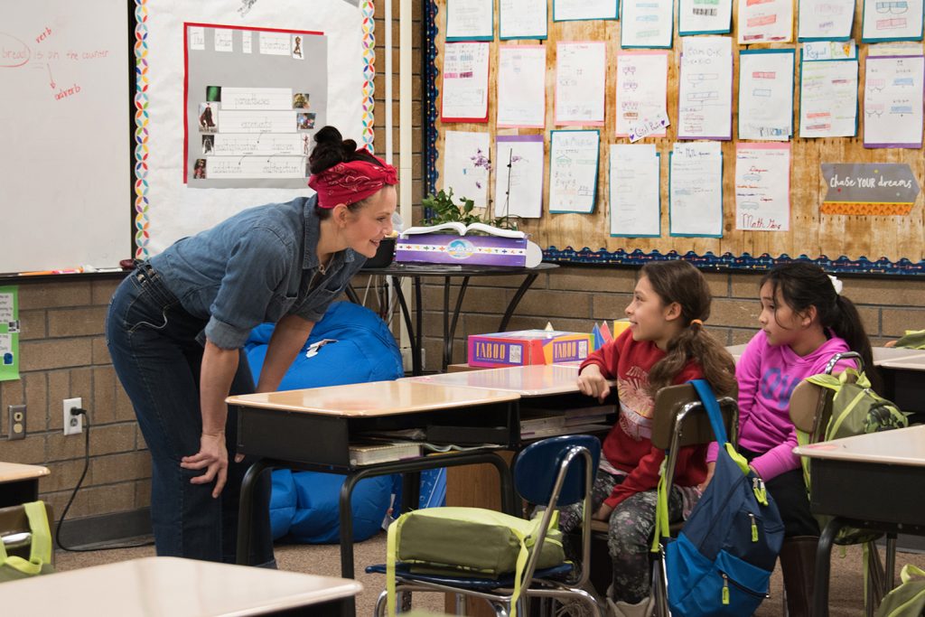 Art in the Community class at Mary W. Jackson Elementary School