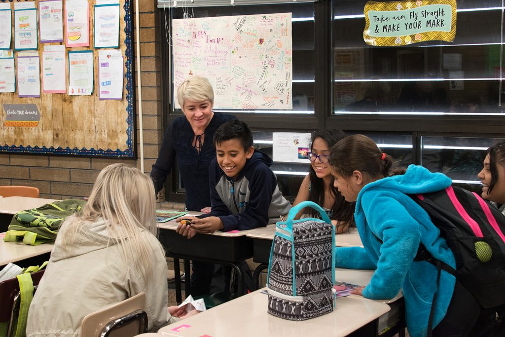 Art in the Community class at Mary W. Jackson Elementary School