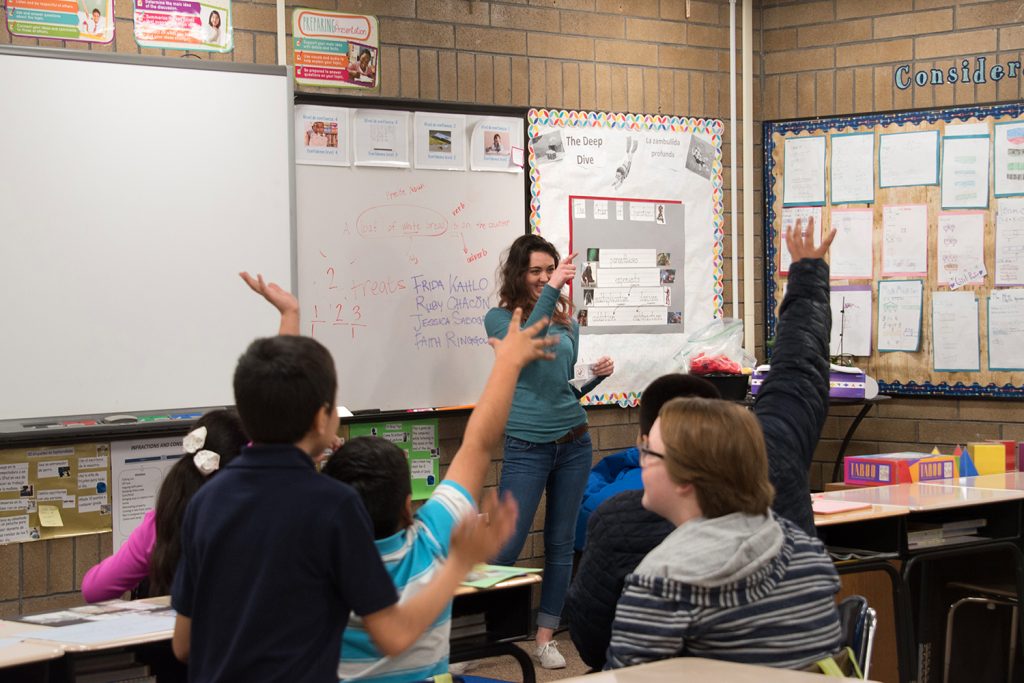 Art in the Community class at Mary W. Jackson Elementary School