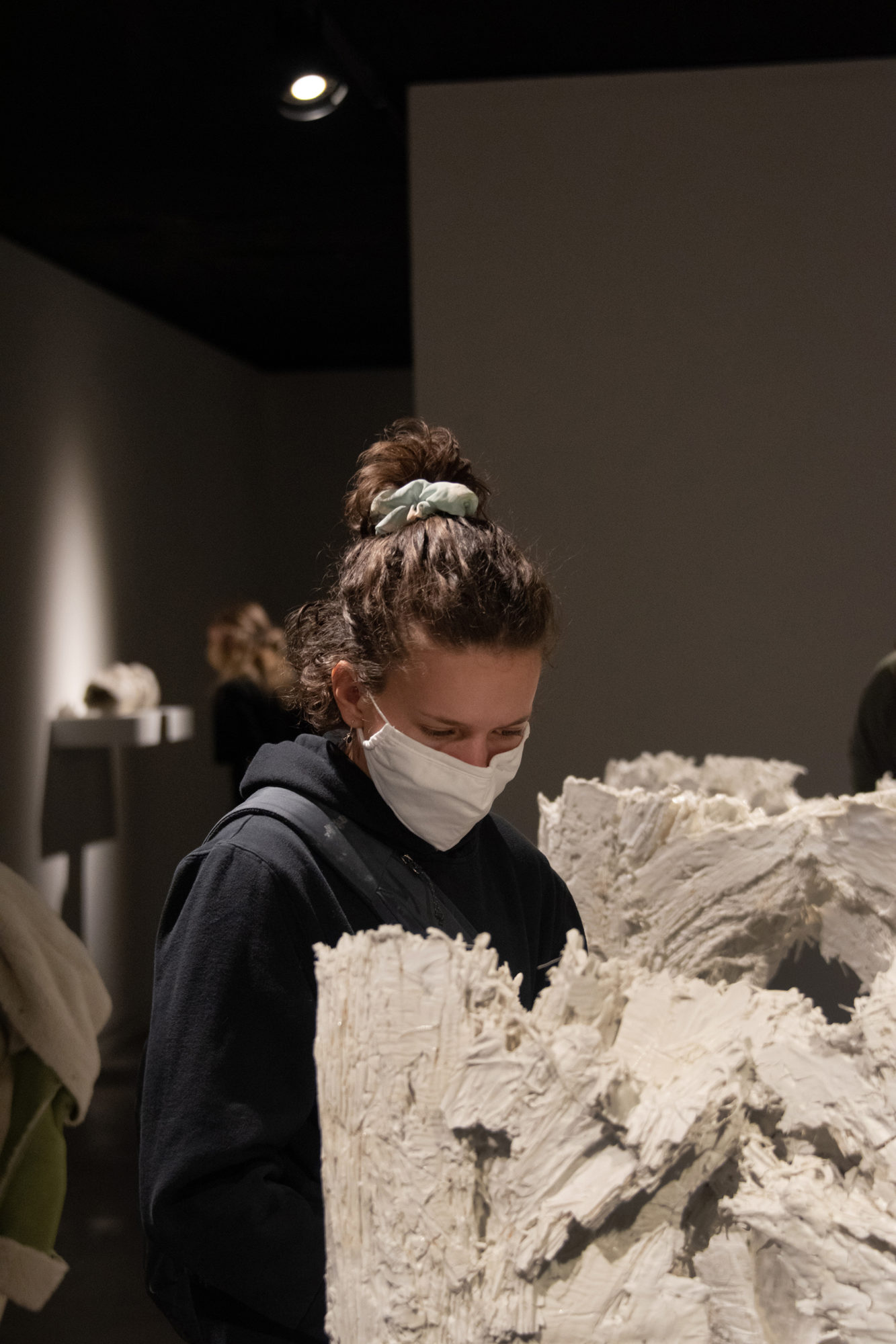 Visiting Artist Brad Taylor with Ceramics students at Utah Museum of Contemporary Art, September 2020