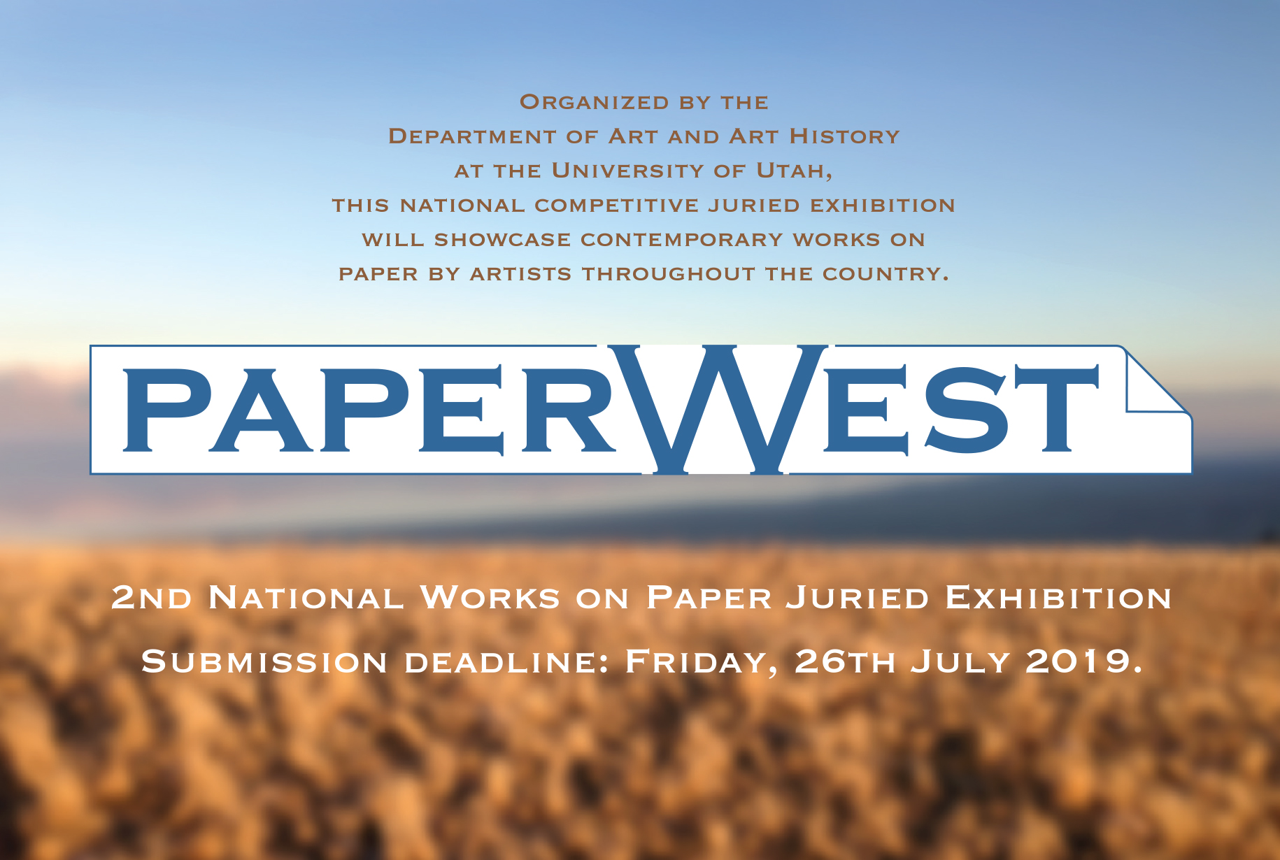 PaperWest 2019 call for entries