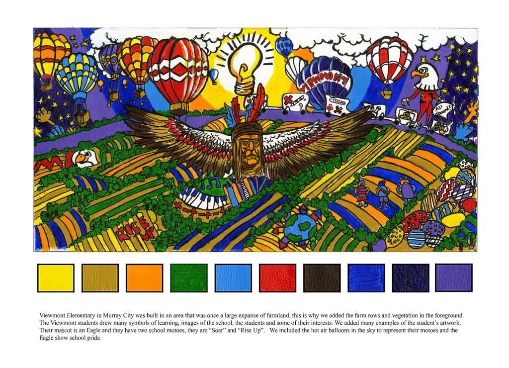 Viewmont Elementary mural design