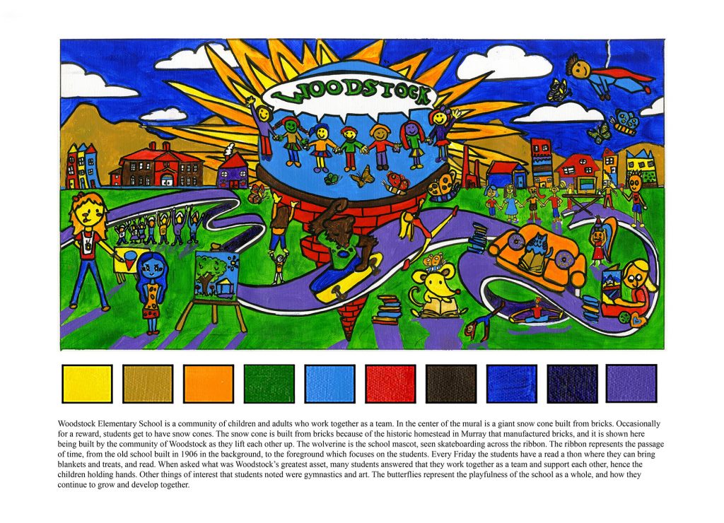 Woodstock Elementary mural design